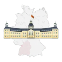 Karlsruher Schloss und Deutschland